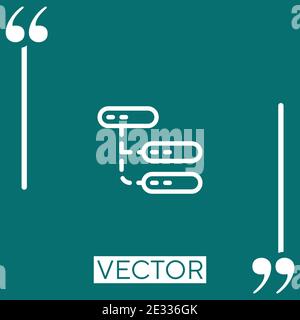 transfer Linear icon. Editable stroke line Stock Vector