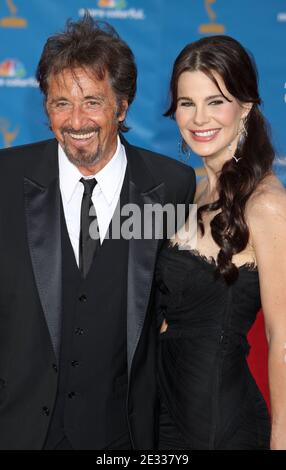 Al Pacino, Lucila Sola at The 62nd Primetime Emmy Awards held at the Nokia Theatre in Los Angeles, California. August 29, 2010. (Pictured: Al Pacino, Lucila Sola). Photo by Baxter/ABACAPRESS.COM Stock Photo