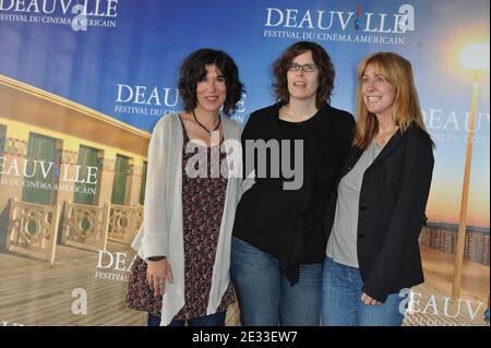 Director Debra Granik, producers Anne Rosellini and Alix Madigan pose