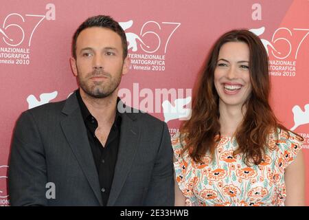 Director Ben Affleck and Rebecca Hall attending the photocall for the film 'The Town' during 67th Venice International Film Festival at the Palazzo del Casino in Venice, Italy on September 8, 2010. Photo by Nicolas Briquet/ABACAPRESS.COM Stock Photo