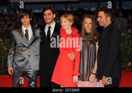 Luca Marinelli, Alba Rohrwacher and Saverio Costanzo attending the 'La Solitudine Dei Numeri Primi' Premiere during the 67th Venice Film Festival at the Sala Grande Palazzo Del Cinema on September 9, 2010 in Venice, Italy. Photo by Nicolas Briquet/ABACAPRESS.COM Stock Photo