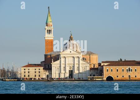 The San Giorgio Monastery in Venice, Italy Stock Photo