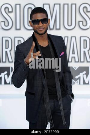 Usher attends the 2010 Video Music Awards at the Nokia Theatre in Los Angeles, California on September 12, 2010. Photo by Lionel Hahn/ABACAPRESS.COM. (Pictured: Usher) Stock Photo