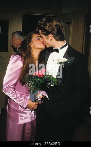 Kyle Richards and C. Thomas Howell attend the Wedding of Kim Richards and G. Monty Brinson on August 3, 1985 at Beverly Hills Hotel in Beverly Hills, California Credit: Ralph Dominguez/MediaPunch Stock Photo