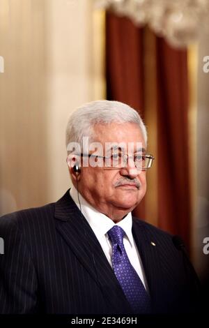 Palestinian Leader Mahmoud Abbas And French President Nicolas Sarkozy 