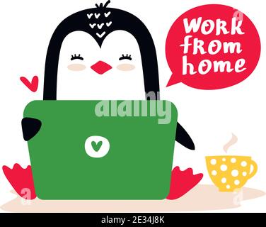 little-penguin-sits-with-laptop-and-work