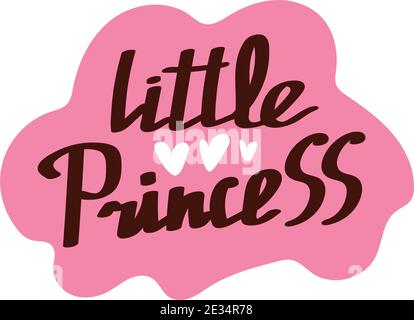 Little princess calligraphy lettering hand drawn scandinavian ...
