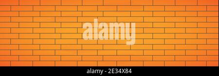 Realistic background wall, new yellow brickwork - Vector illustration Stock Vector