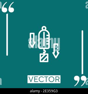 gravity vector icon Linear icon. Editable stroke line Stock Vector