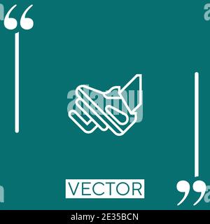pedal vector icon Linear icon. Editable stroke line Stock Vector