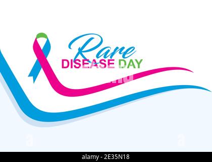vector illustration of rare disease day poster design Stock Vector