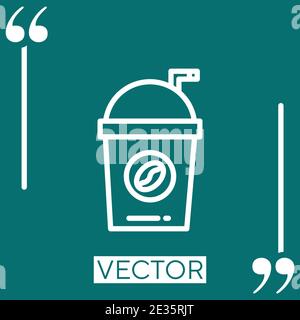 frappe vector icon Linear icon. Editable stroked line Stock Vector