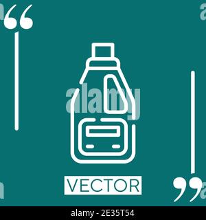 detergent vector icon Linear icon. Editable stroke line Stock Vector