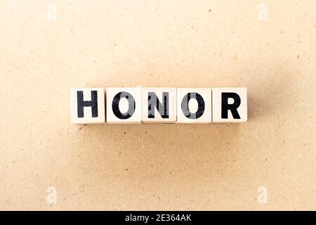 another word for honor