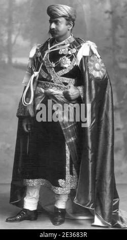 Maharaja of Gondal Bhagvat Singh in 1911. Stock Photo