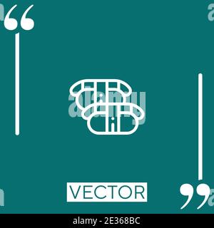 sushi vector icon Linear icon. Editable stroke line Stock Vector