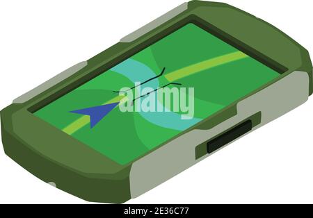 Hunting gps icon. Isometric of hunting gps vector icon for web design isolated on white background Stock Vector