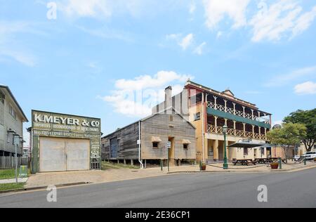 The Criterion Hotel is a Heritage-listed building, 98 Wharf Street, Maryborough Heritage Precinct, Queensland, QLD, Australia Stock Photo