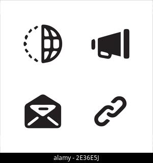 Social media icons set Stock Vector