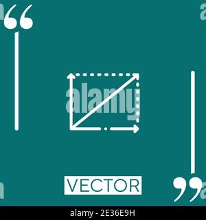 physics Linear icon. Editable stroke line Stock Vector
