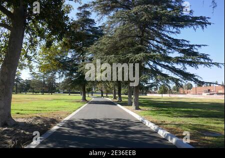 North Hollywood, California, USA 15th January 2021 A general view of atmosphere of Valhalla Memorial Park Cemetery on January 15, 2021 in North Hollywood, California, USA. Photo by Barry King/Alamy Stock Photo Stock Photo