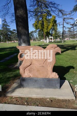 North Hollywood, California, USA 15th January 2021 A general view of atmosphere of Valhalla Memorial Park Cemetery on January 15, 2021 in North Hollywood, California, USA. Photo by Barry King/Alamy Stock Photo Stock Photo