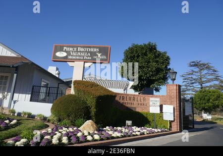 North Hollywood, California, USA 15th January 2021 A general view of atmosphere of Valhalla Memorial Park Cemetery on January 15, 2021 in North Hollywood, California, USA. Photo by Barry King/Alamy Stock Photo Stock Photo