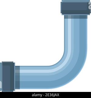 Pvc pipe icon. Cartoon of pvc pipe vector icon for web design isolated ...