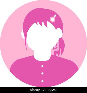Woman Profile Mascot Vector Illustration. Female Avatar Character Icon  Cartoon. Girl Head Face Business User Logo 9749643 Vector Art at Vecteezy