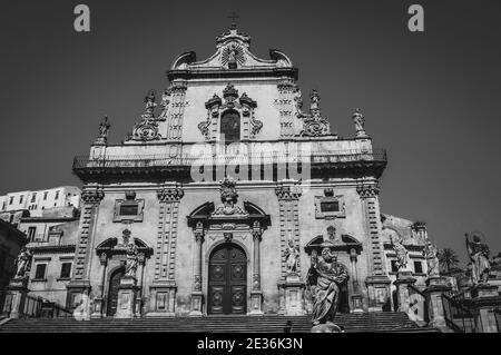 Duomo di San Giorgio in Modica, Ragusa, Sicily, Italy, Europe, World Heritage Site Stock Photo