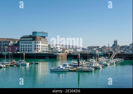 The port of Fécamp in Normandy, France Stock Photo