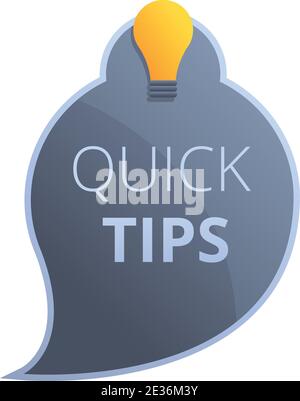 Tips hacks icon. Cartoon of tips hacks vector icon for web design isolated on white background Stock Vector