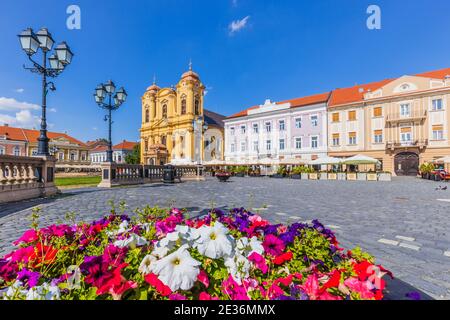 Timisoara, Romania. The Dome in Union Square, Banat historical region. Stock Photo