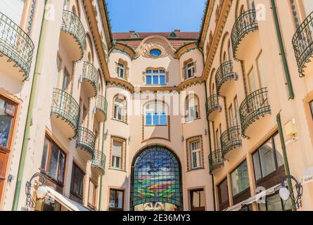 Oradea, Romania - June 29, 2020: Black Eagle Palace shopping center. Stock Photo