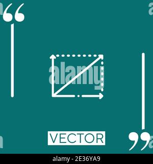 physics vector icon Linear icon. Editable stroke line Stock Vector