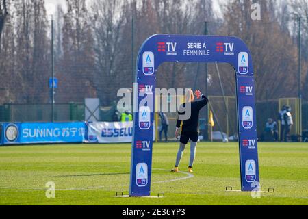 Milan, Italy. 17th Jan, 2021. Before the Serie A women's match between FC Inter and FC Juventus at Suning Sport Center YDC in Milan, Italy Credit: SPP Sport Press Photo. /Alamy Live News Stock Photo
