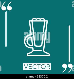 frappe vector icon Linear icon. Editable stroke line Stock Vector