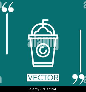 frappe Linear icon. Editable stroke line Stock Vector