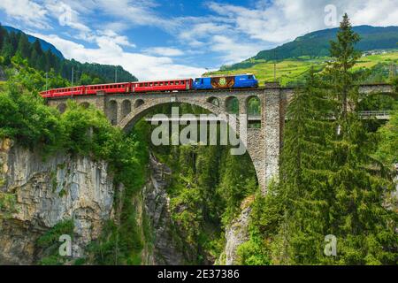 Solisbruecke (Solis Bridge), Grisons, Switzerland, Switzerland Stock Photo