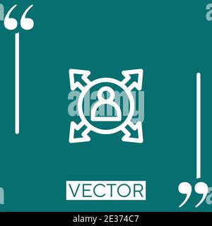 develop vector icon Linear icon. Editable stroke line Stock Vector