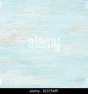 Blue colored wooden background. abstract texture. top view. square Stock Photo