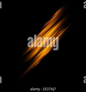 Abstract light line glowing neon motion on black background. Laser beams of lighting motion. Vector illustration Stock Vector