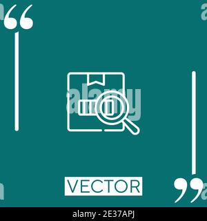 inventory vector icon Linear icon. Editable stroke line Stock Vector