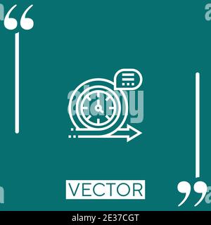 agile vector icon Linear icon. Editable stroke line Stock Vector