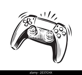 Game controller symbol. Joystick vector illustration Stock Vector