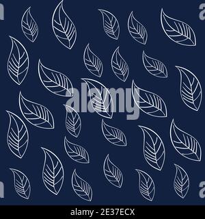 Beautiful leaf background pattern and texture design. Stock Vector
