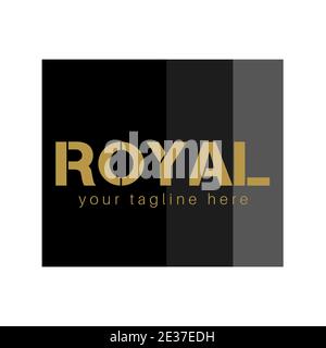 Royal brand name and logo. Stock Vector