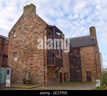 Loudoun Hall, a 15th century town house, is the oldest house in Ayr,Ayr,South Ayrshire,Scotland, Stock Photo