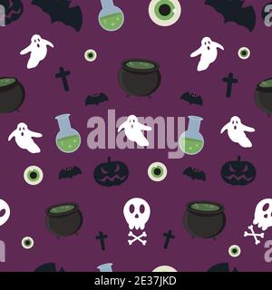 Lots of potions, skulls, ghosts and more Stock Vector