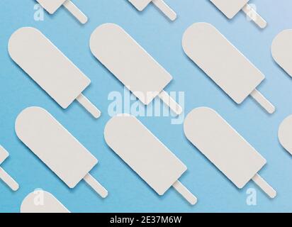 Vector background many ice creams  Stock Vector